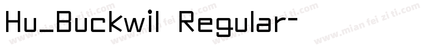Hu_Buckwil Regular字体转换